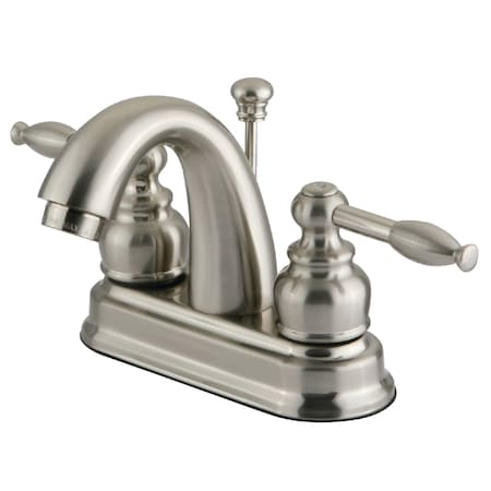 Kingston Brass 4" Centerset Bathroom Faucet, Brushed Nickel KB5618KL
